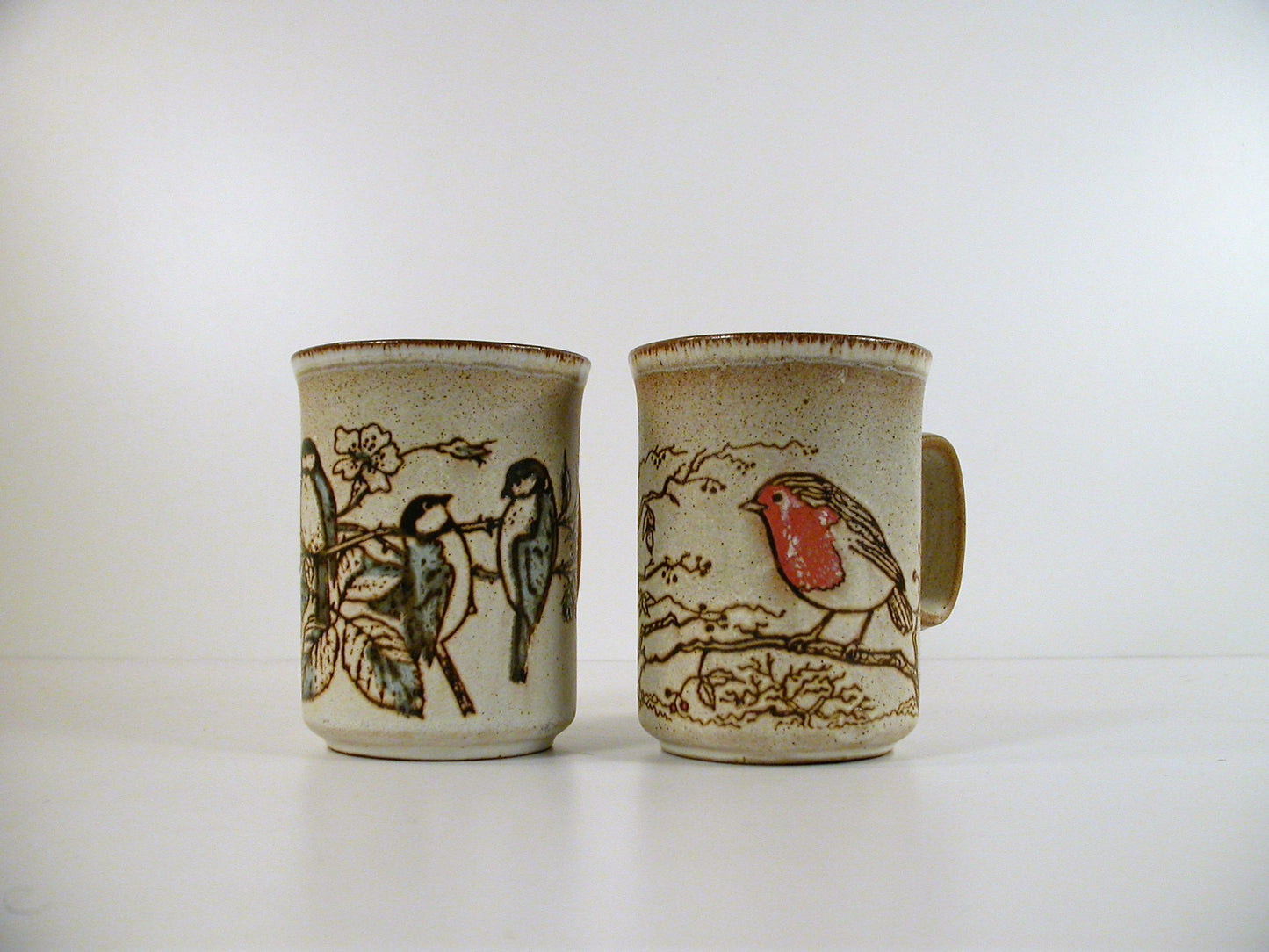Dunoon Pottery Vintage Ceramic Mugs | Wild Bird Graphic Mugs From Scotland