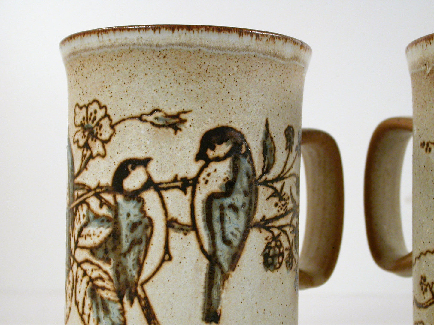 Dunoon Pottery Vintage Ceramic Mugs | Wild Bird Graphic Mugs From Scotland