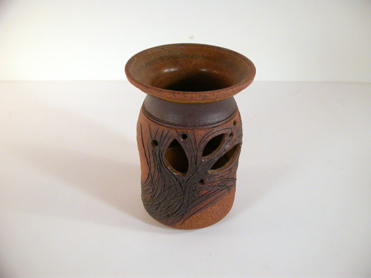 Drahanchuk Studio Stoneware Pottery Vase or Candle Holder