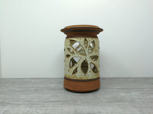 Stoneware Candle Holder | Mid Century Studio Pottery | Possibly Ed Drahanchuk
