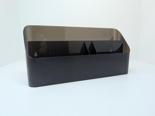 Eldon Office Organizer | Translucent Grey Slate  Plastic Wall Mounted Storage
