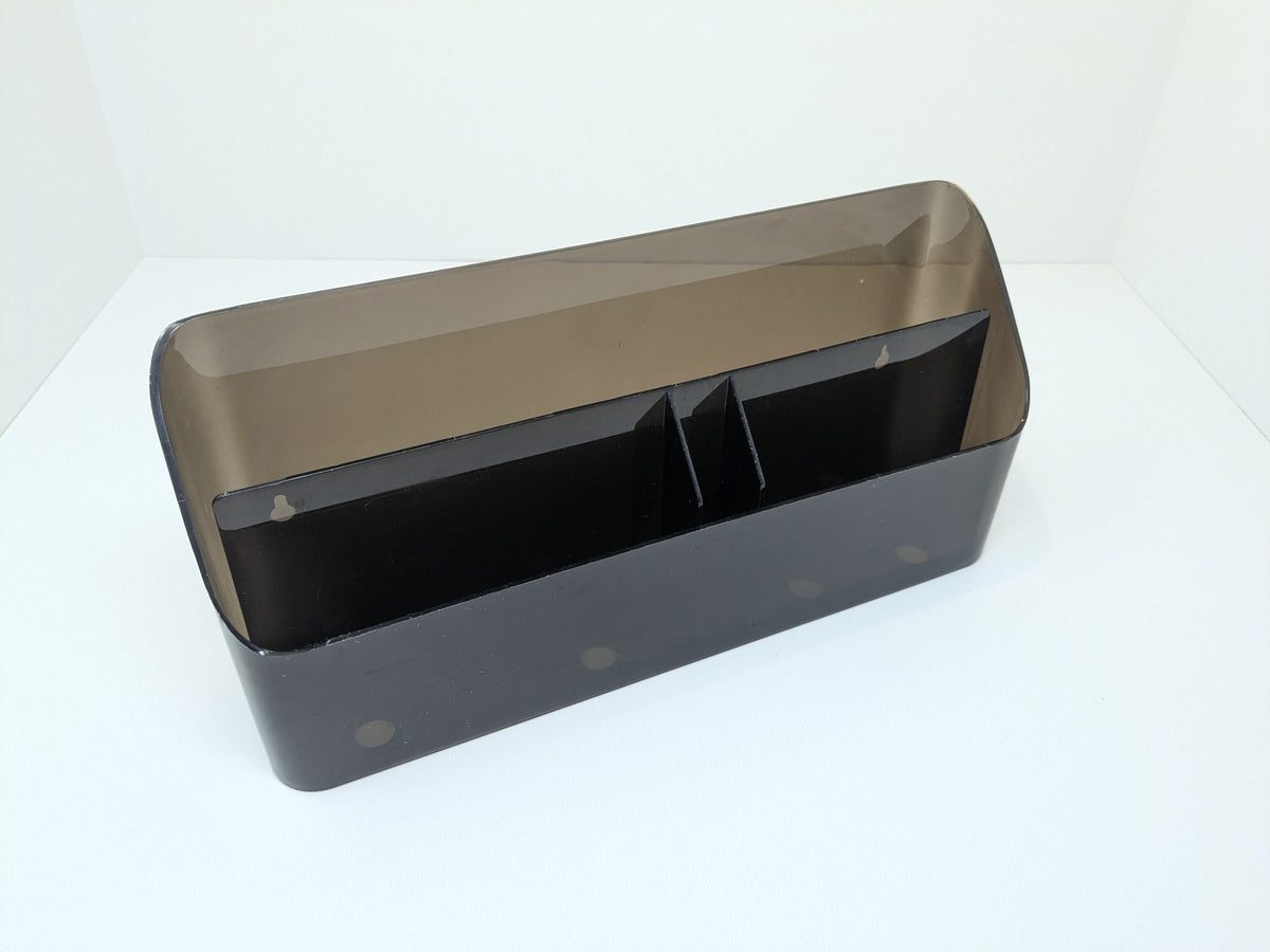 Eldon Office Organizer | Translucent Grey Slate  Plastic Wall Mounted Storage