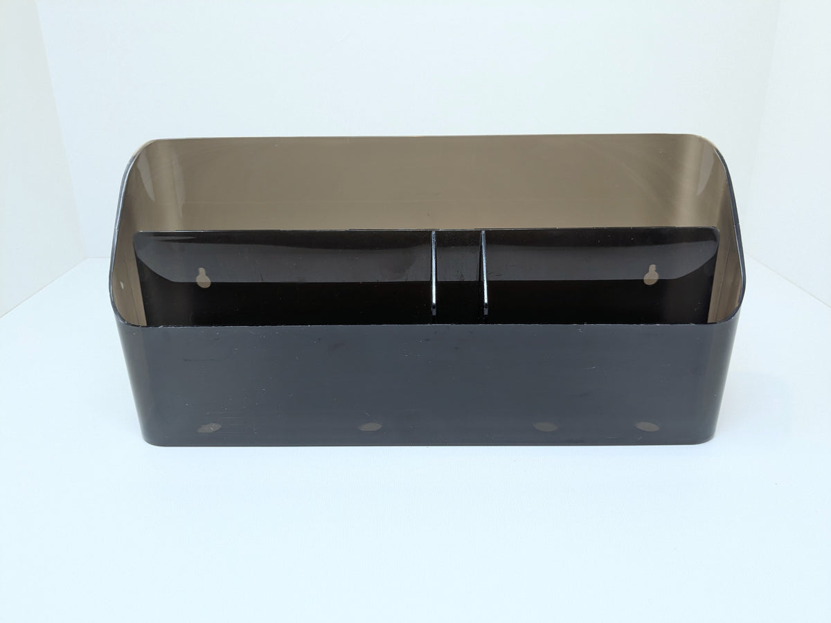 Eldon Office Organizer | Translucent Grey Slate  Plastic Wall Mounted Storage