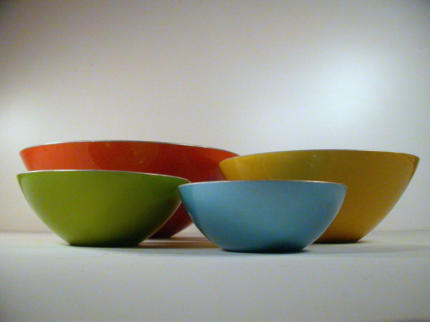 Emalox Anodized Aluminium set of 4 Bowls, Norway Emalox Bowls