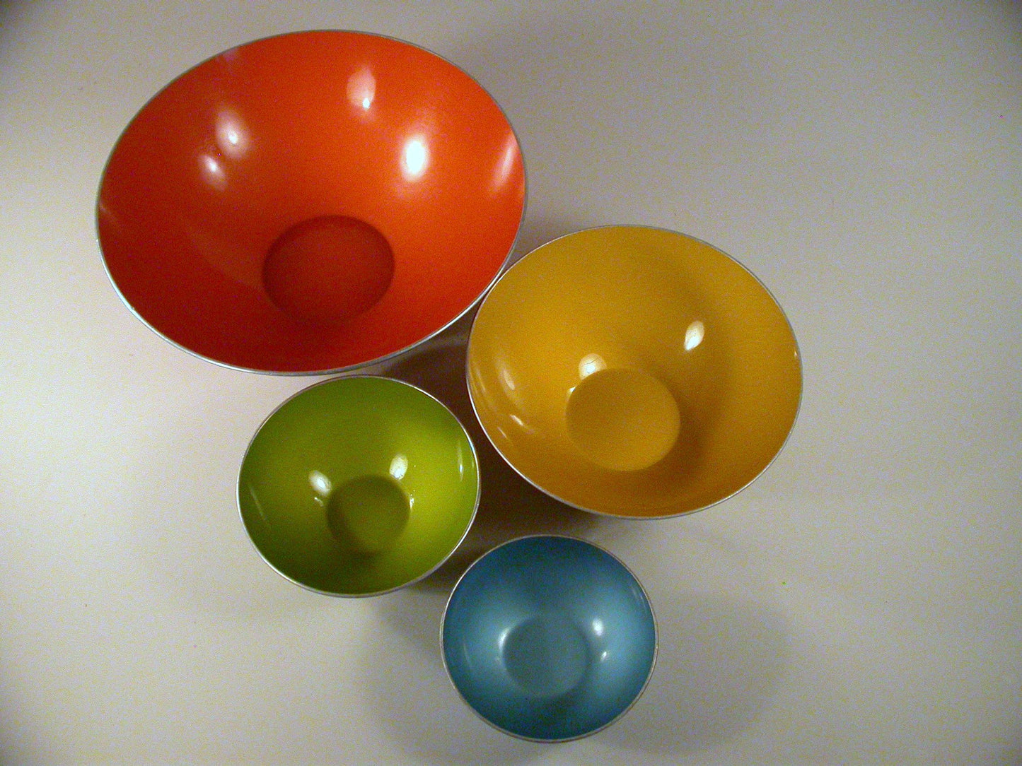 Emalox Anodized Aluminium set of 4 Bowls, Norway Emalox Bowls
