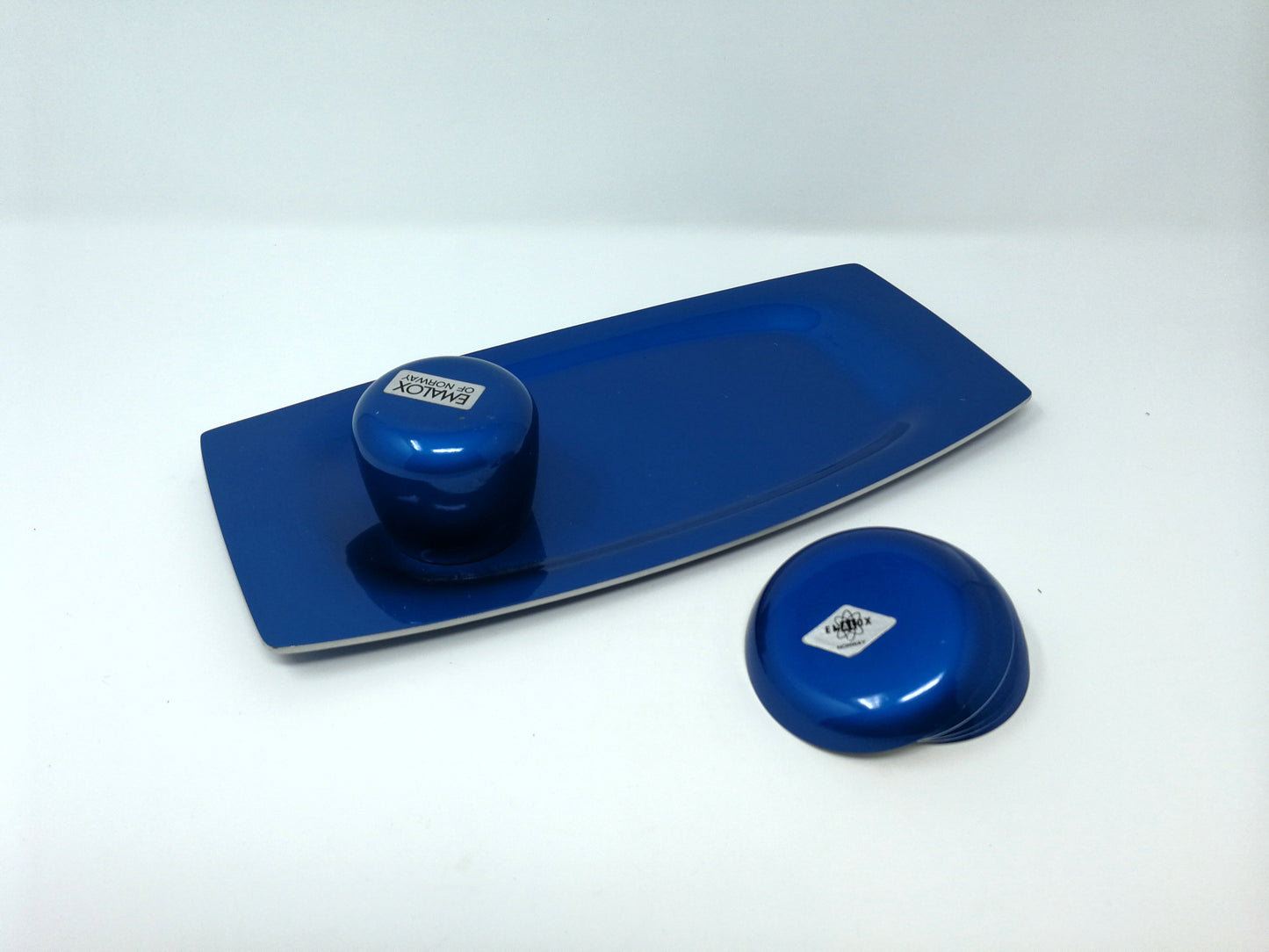 Emalox Scandinavian modern blue coasters | Emalox Norway