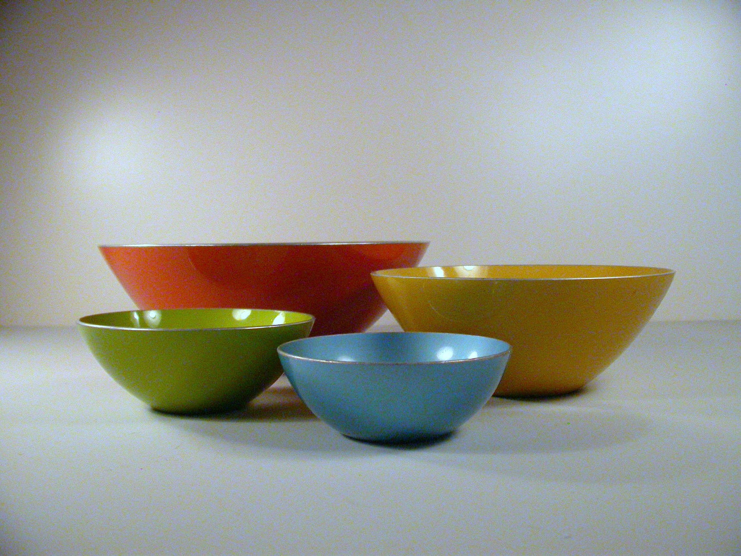 Emalox Anodized Aluminium set of 4 Bowls, Norway Emalox Bowls
