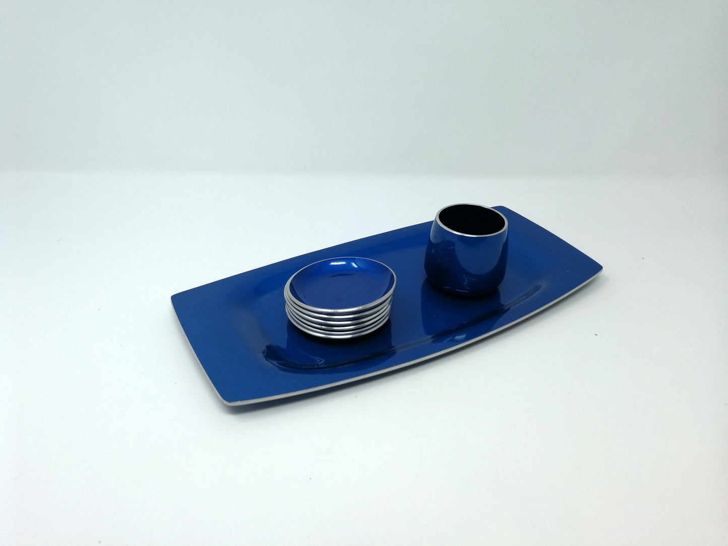 Emalox Scandinavian modern blue coasters | Emalox Norway