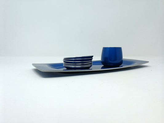 Emalox Scandinavian modern blue coasters | Emalox Norway