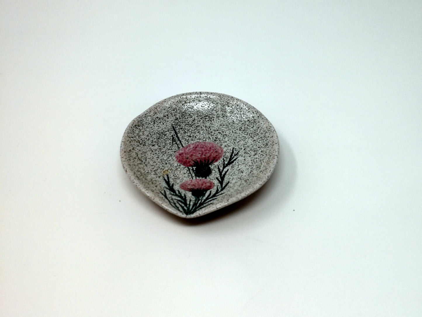 Ernst & Alma Lorenzen Studio Pottery | Small Cruet or Cornered Dish | Nova Scotia Ceramics