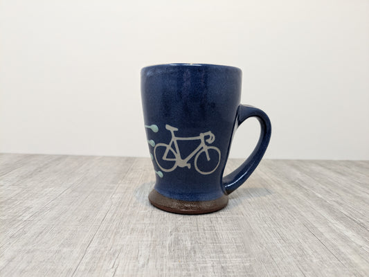 Faro Annie Sulivan Studio Pottery Bicycle Mug