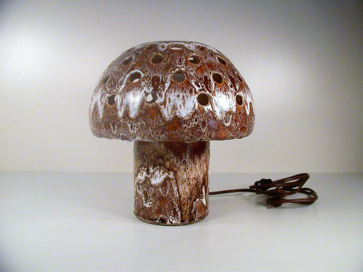 Maurice Chalvignac Drip Glaze Mushroom Lamp | Fat Lava