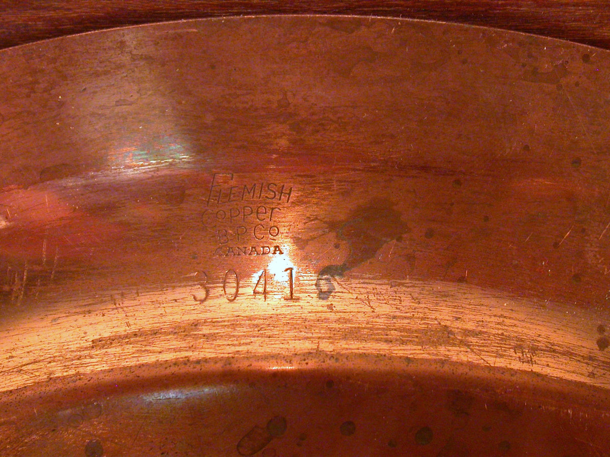 Hand Hammered Flemish Copper Plate | Arts & Crafts Copper