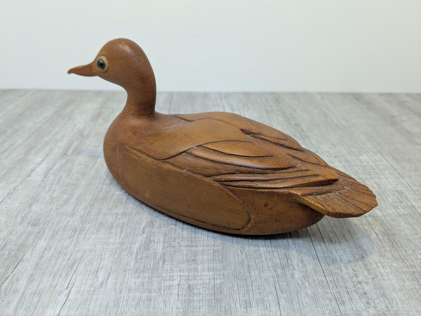Folk Art pine carving | Wood Duck carving