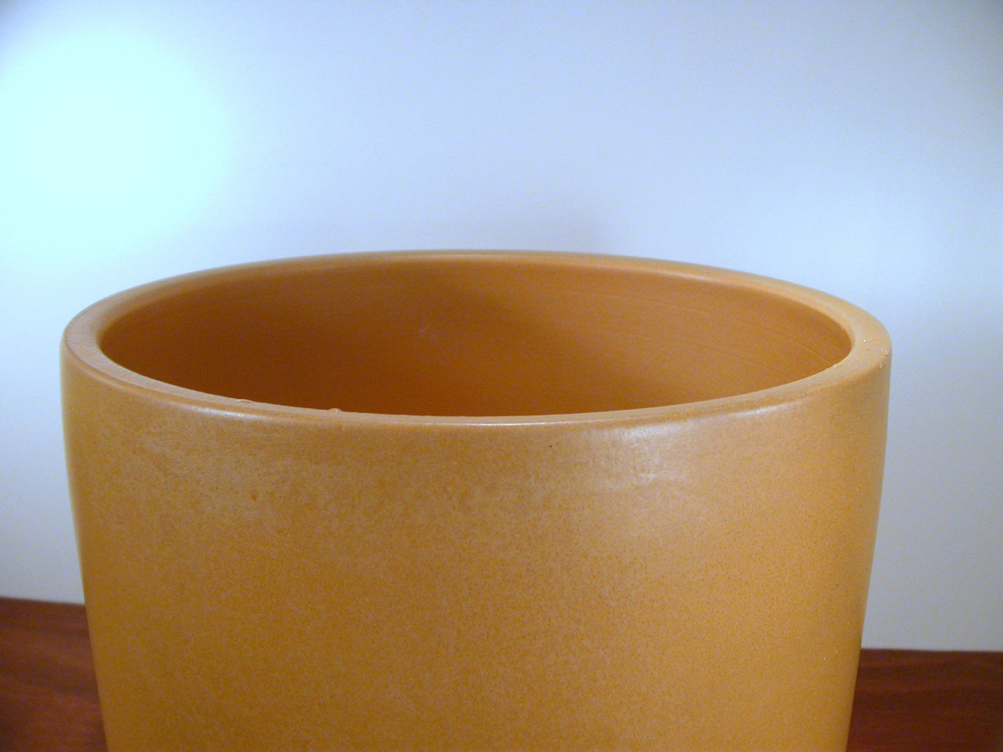 Gainey Mustard Yellow AC 12 Ceramic Planter, Mid Century Modern Planter by Gainey Ceramics