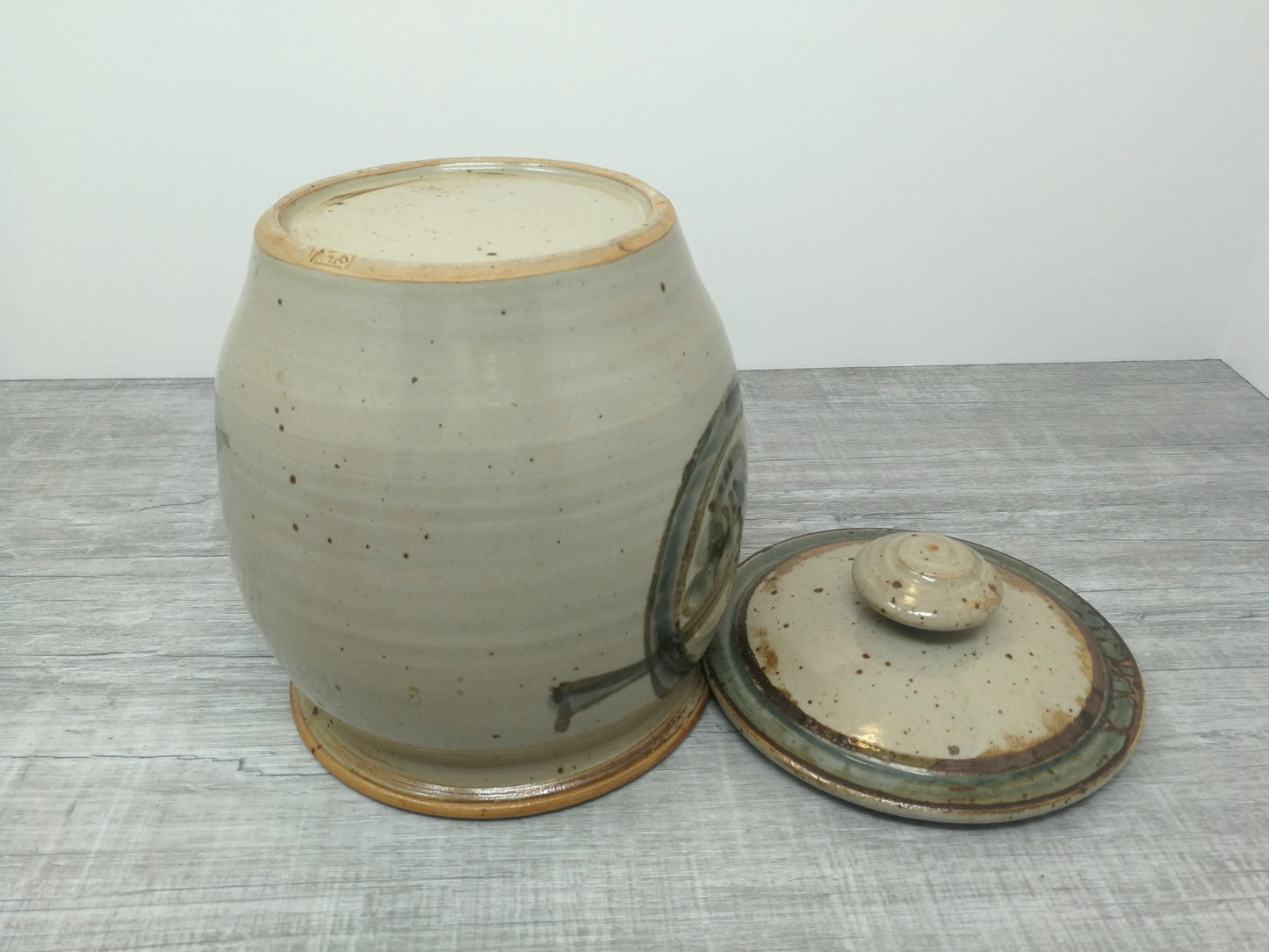 Gary Cherneff Large Stoneware Lidded Jar | Hand Thrown Studio Pottery | Kitchen Storage