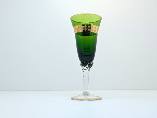 Murano Stemware Emerald Glass | Hand Blown Italian Glass