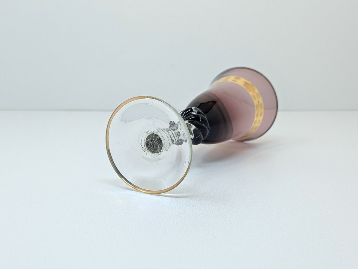 Murano Stemware Amethyst Glass | Hand Blown Italian Glass