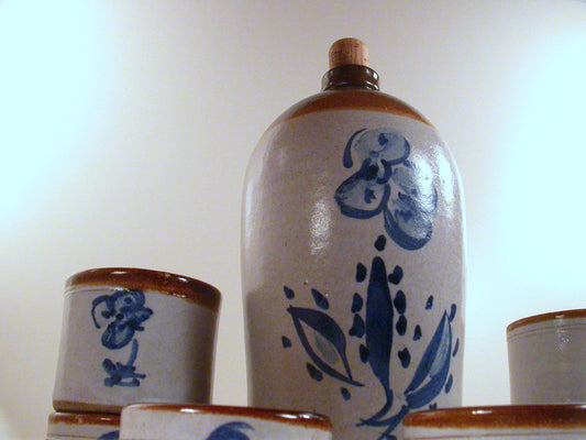 Gordon Pottery Elora Ontario, Vintage Stoneware, Salt Glaze