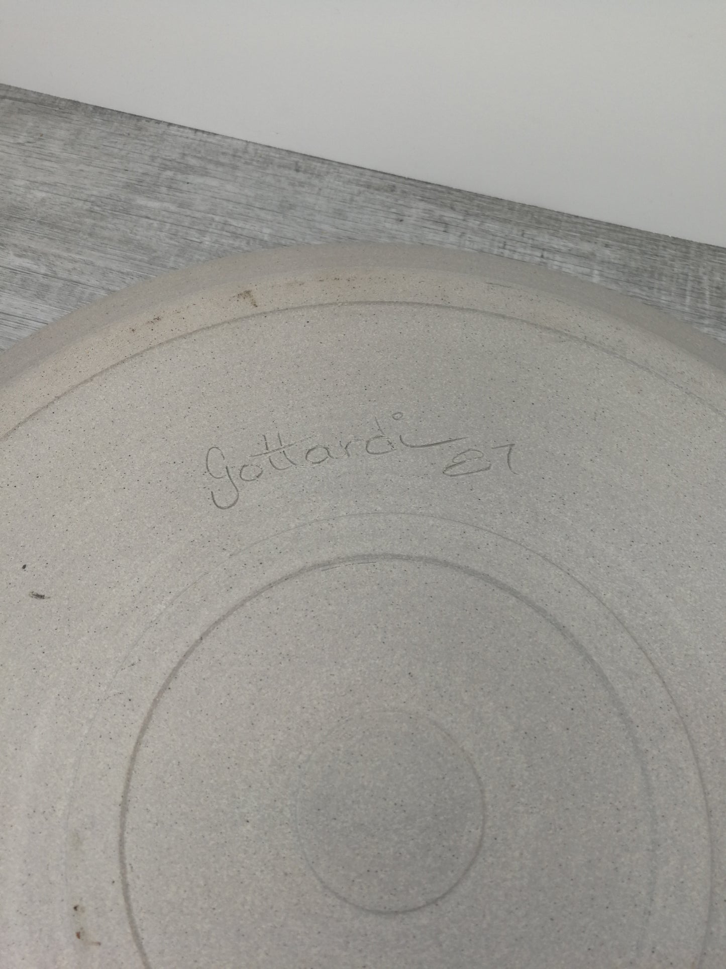 Henry Gottardi Studio Pottery | Abstract Landscape Plate | Pacific Northwest Pottery