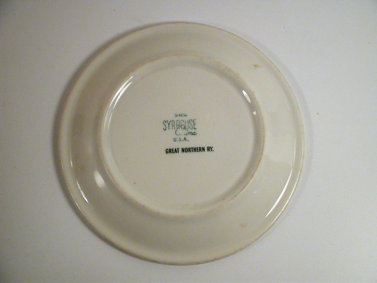 Syracuse China Great Northern Railway Side Plate | Vintage Railroad Dinnerware Plate
