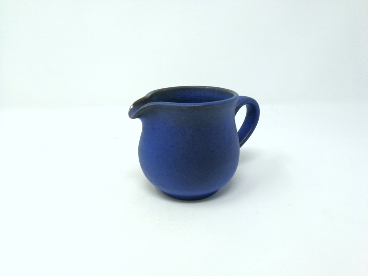 Grove Pottery Spouted Blue Creamer