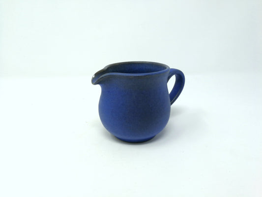 Grove Pottery Spouted Blue Creamer
