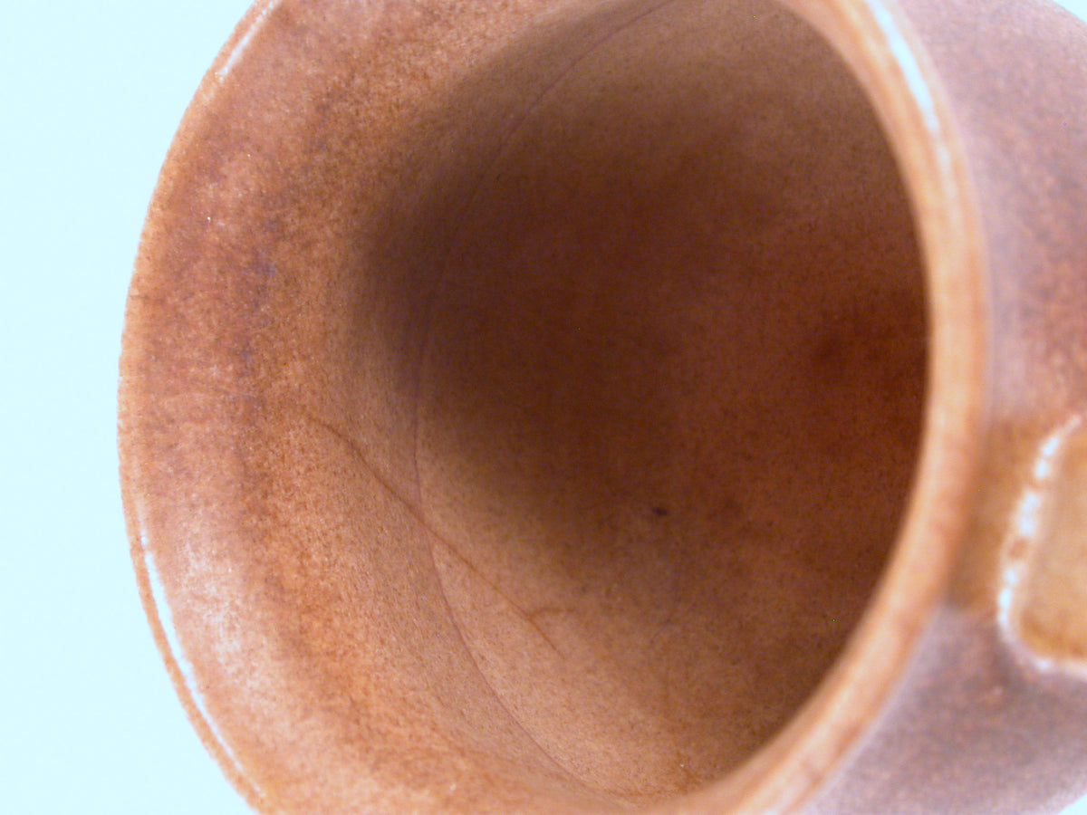 Studio Pottery Mug by Jan & Helga Grove, Brown Glazed Hand Thrown Mug