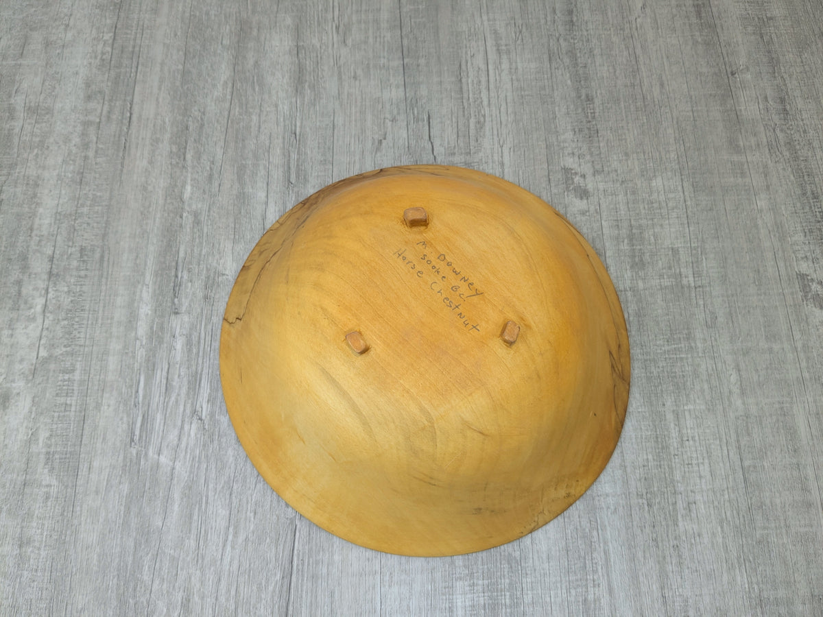 Chestnut Woodturned Bowl | Mike Downey Woodworking | Sooke BC