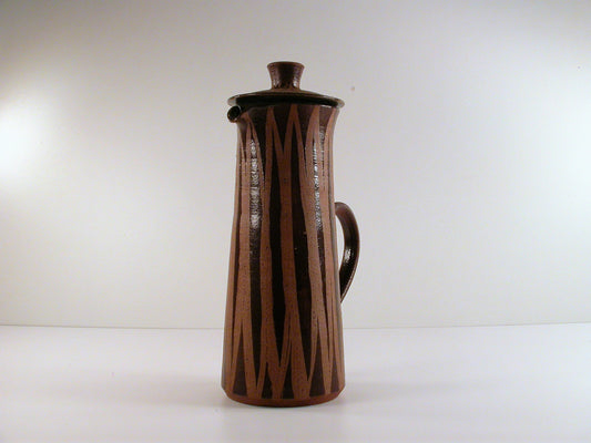Hansen Ross Coffee Pot, Vintage Mid-Century Studio Pottery by the team of Folmer Hansen and David Ross, Fort Qu'Appelle Saskatchewan