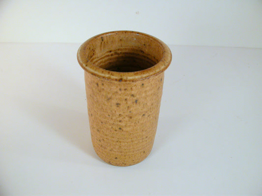 Hansen Ross Studio Pottery | Stoneware Cylinder Vase | Signed Folmer Hansen 1981