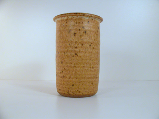 Hansen Ross Studio Pottery | Stoneware Cylinder Vase | Signed Folmer Hansen 1981