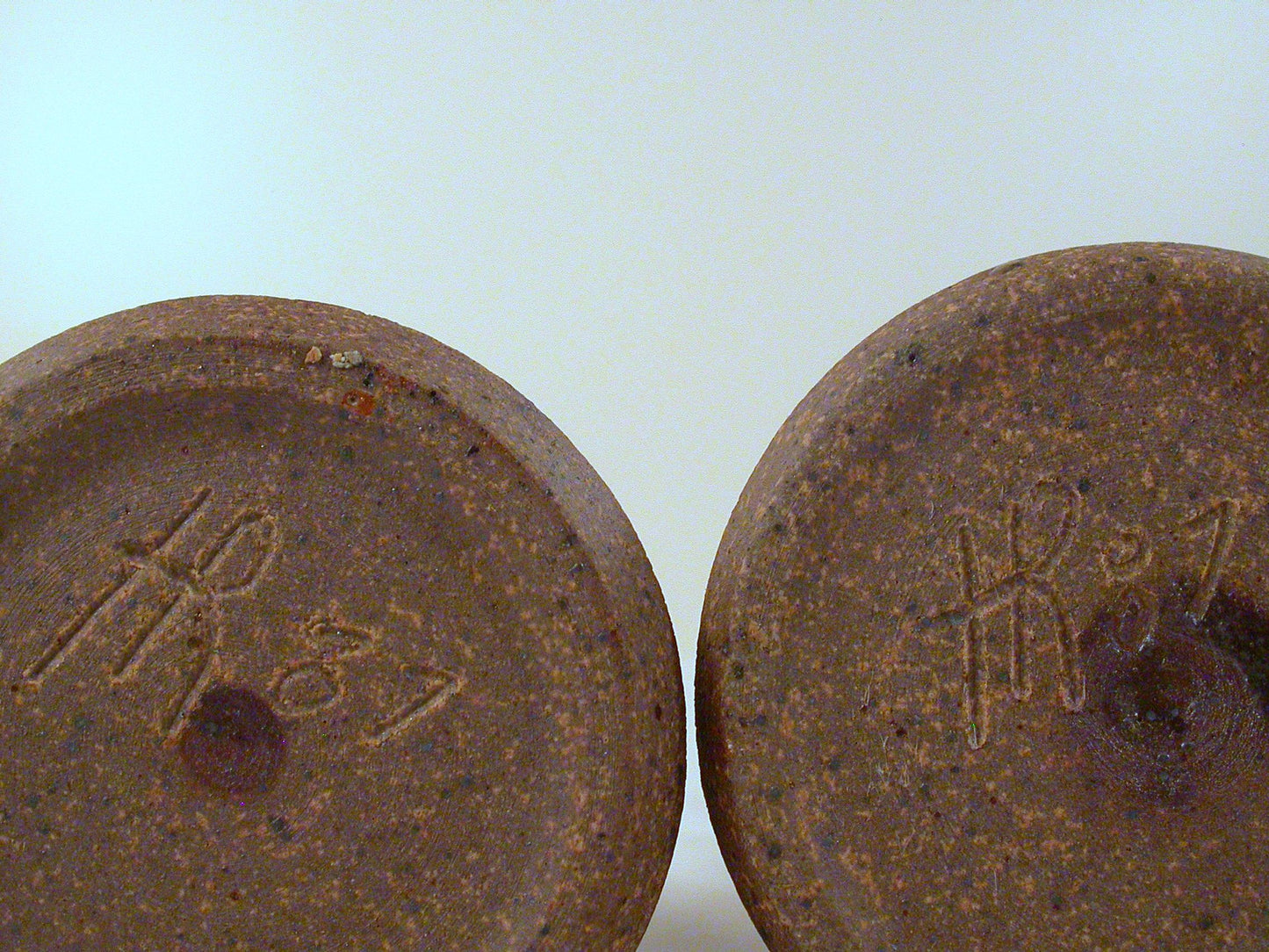 Hansen-Ross Studio Pottery Vintage Candle Stands, Pair of Studio Pottery Candle Stands