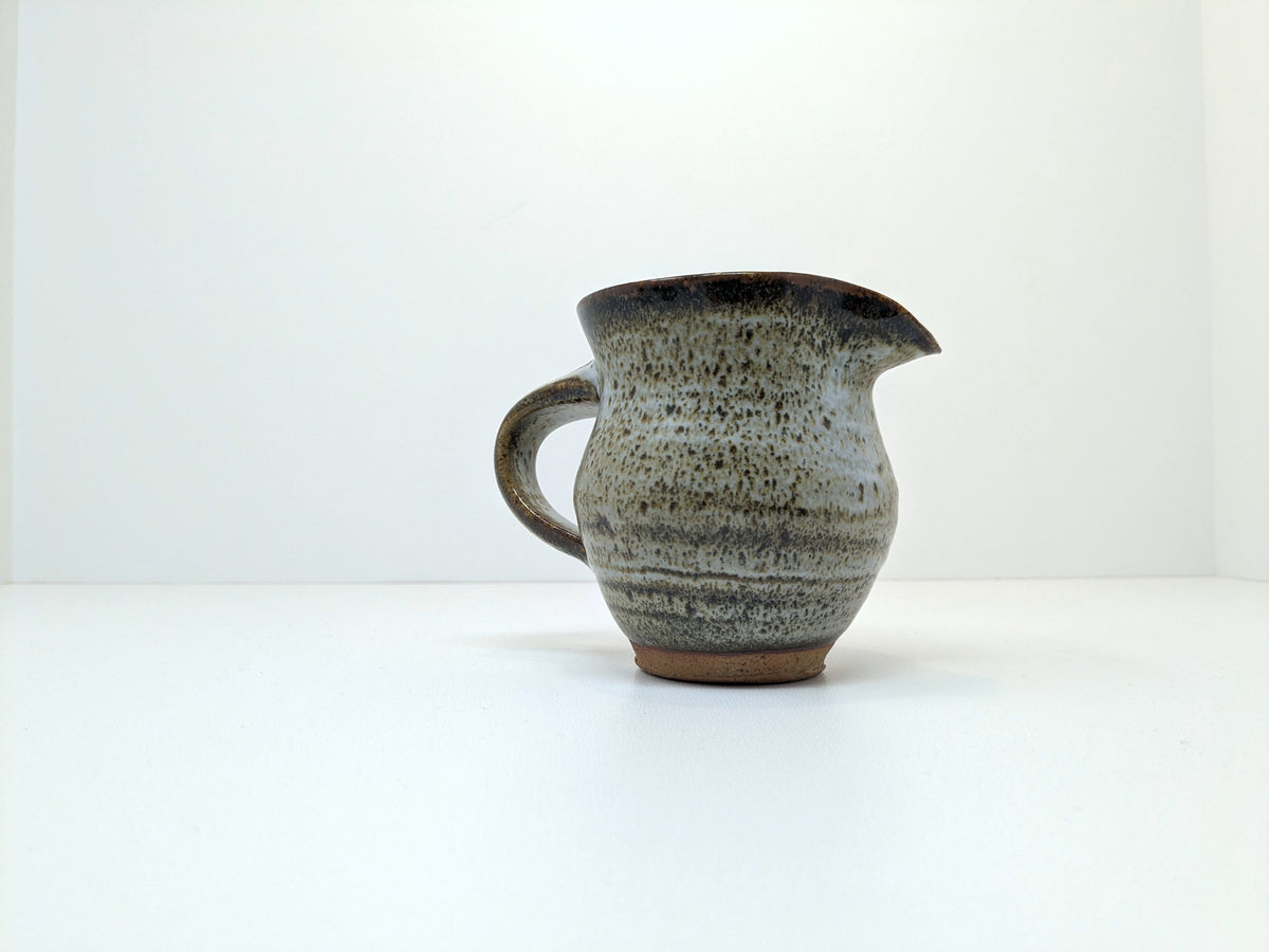 Heinz Laffin Stoneware Jug | Tenmoku Glaze | Hornby Island Pottery