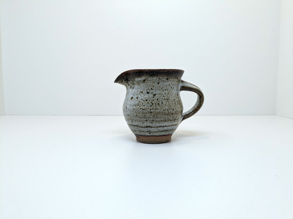 Heinz Laffin Stoneware Jug | Tenmoku Glaze | Hornby Island Pottery