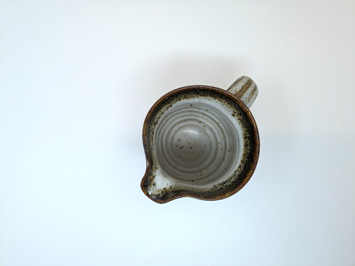 Heinz Laffin Stoneware Jug | Tenmoku Glaze | Hornby Island Pottery