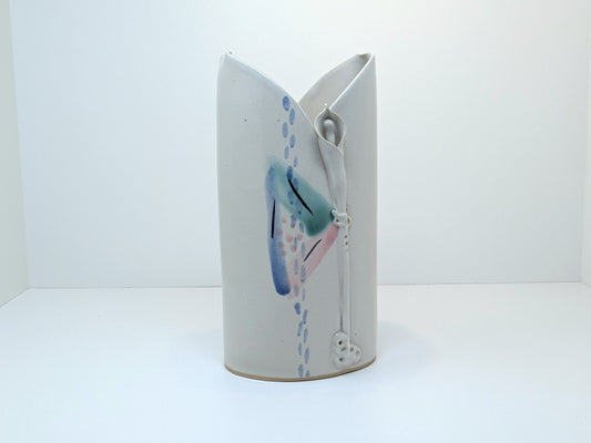 Postmodern Pastel Abstract Vase | Nancy Hilborn Cambridge Ontario