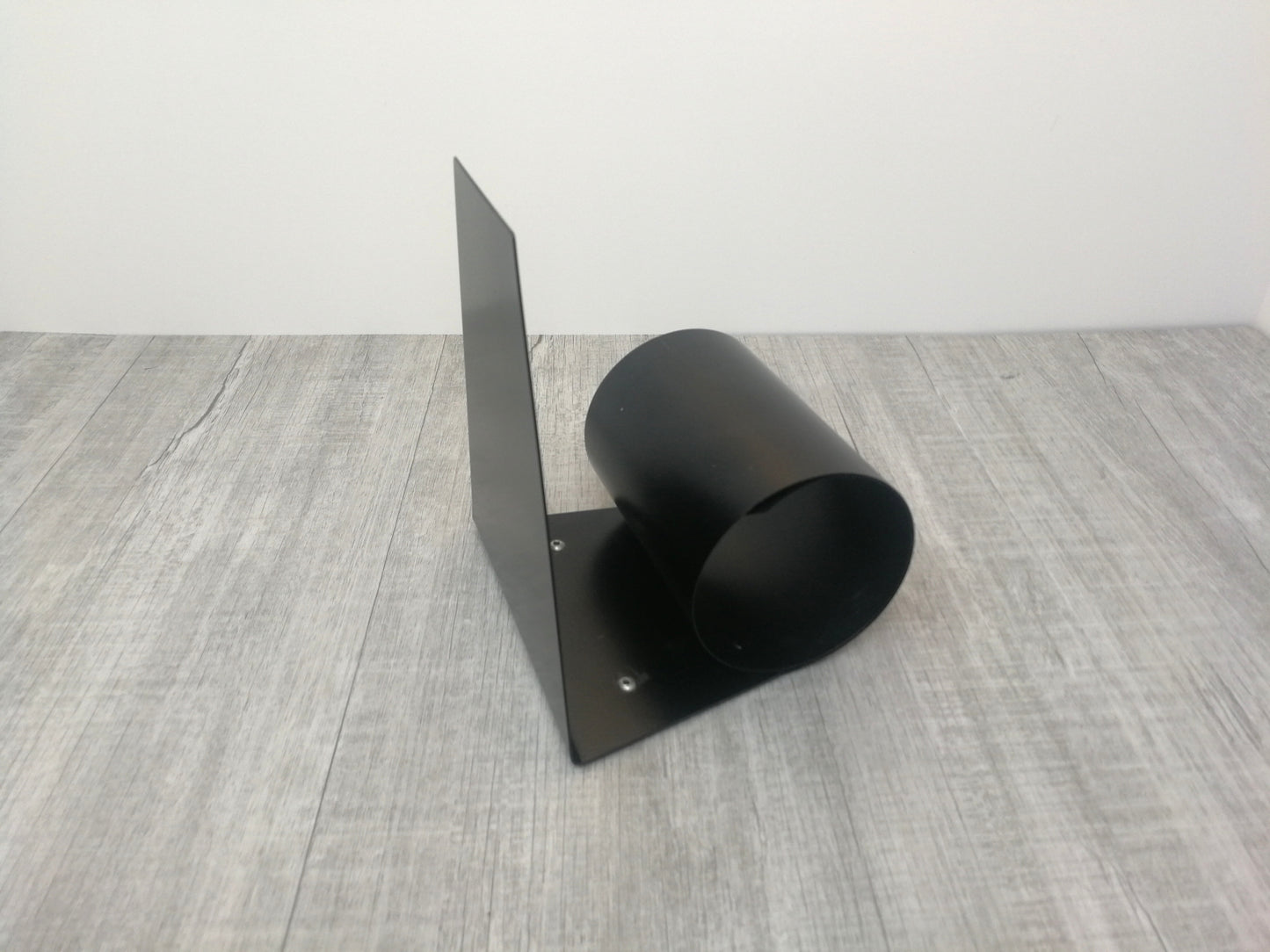 Mid Century Coil Bookend | Black Powder Coated  Office Organizer | Spring Coil Book Holder