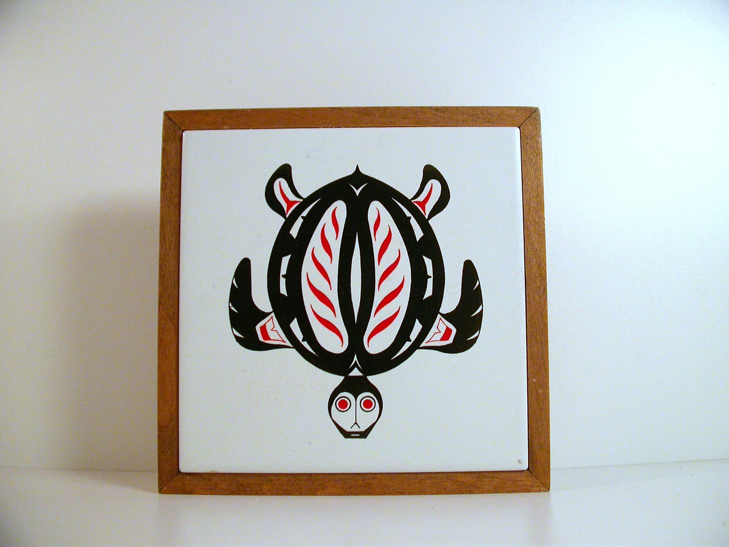 West Coast Indigenous Graphic Design Turtle| Vintage Wall Tile | Stylized Turtle