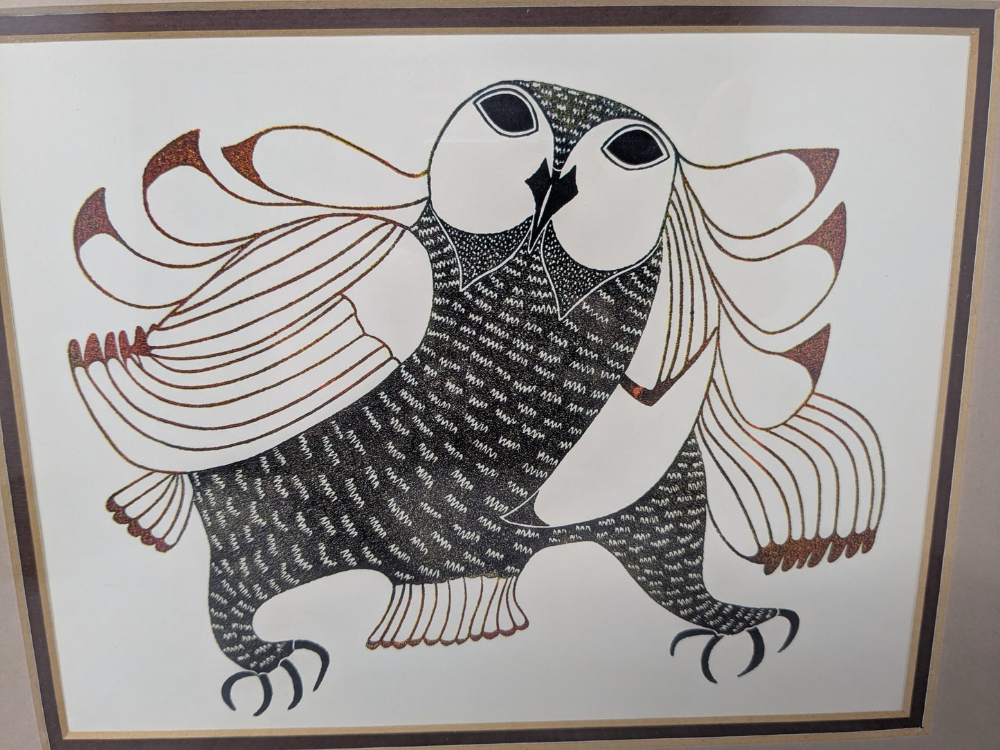 Framed Print by Pitaloosie Saila | Vintage Indigenous Art Card Print