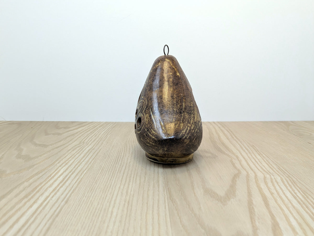 Ceramic Partridge Hanging Luminary | Mid Century Japanese Ceramics