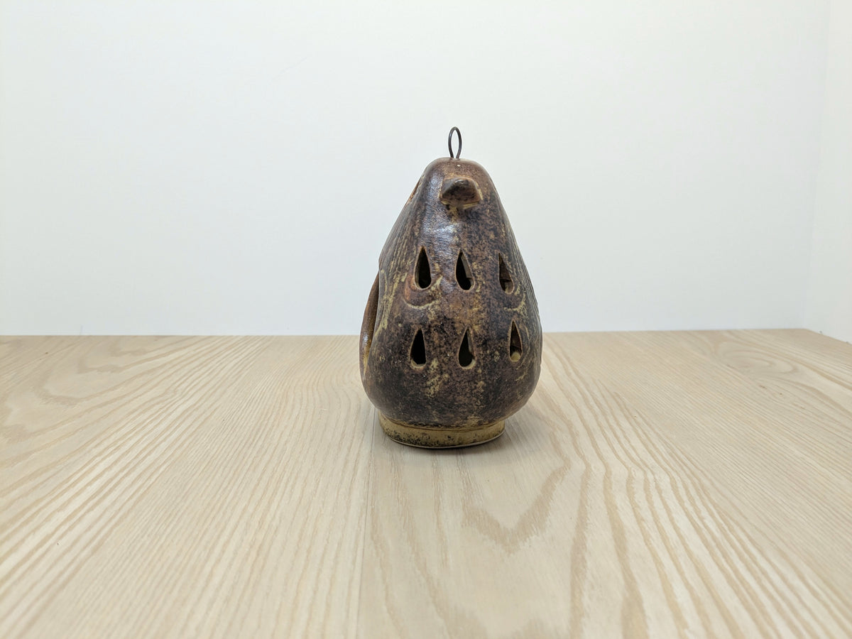 Ceramic Partridge Hanging Luminary | Mid Century Japanese Ceramics
