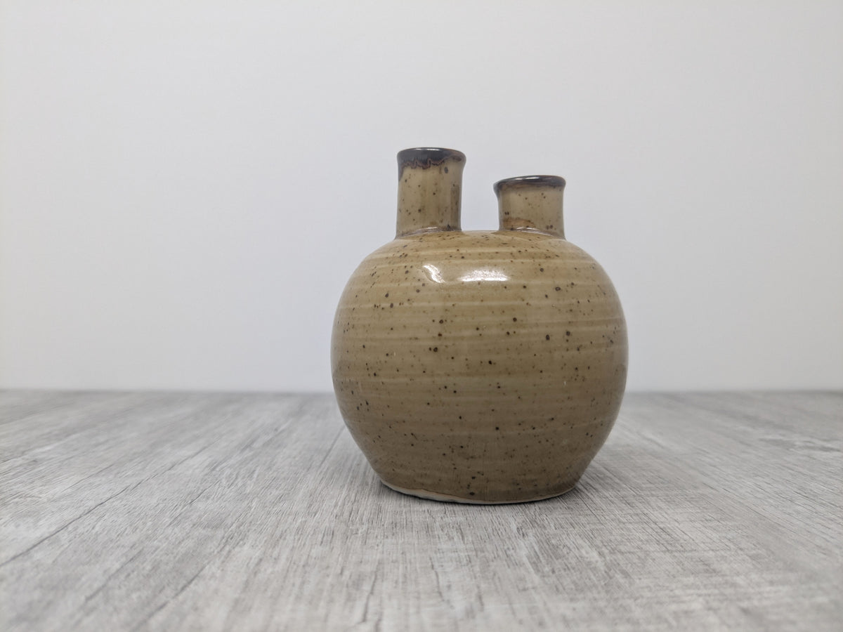 Ceramic Double Neck Vase | Japan 1970's |