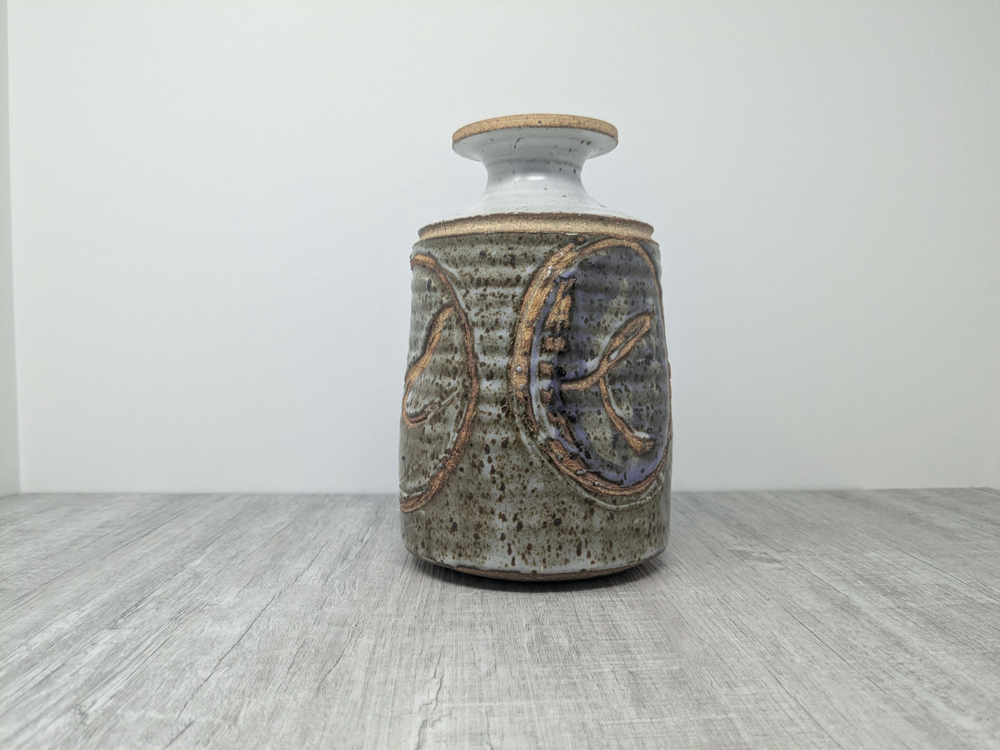 John Shaw Stoneware Vase | 1970 Mid Century Vase