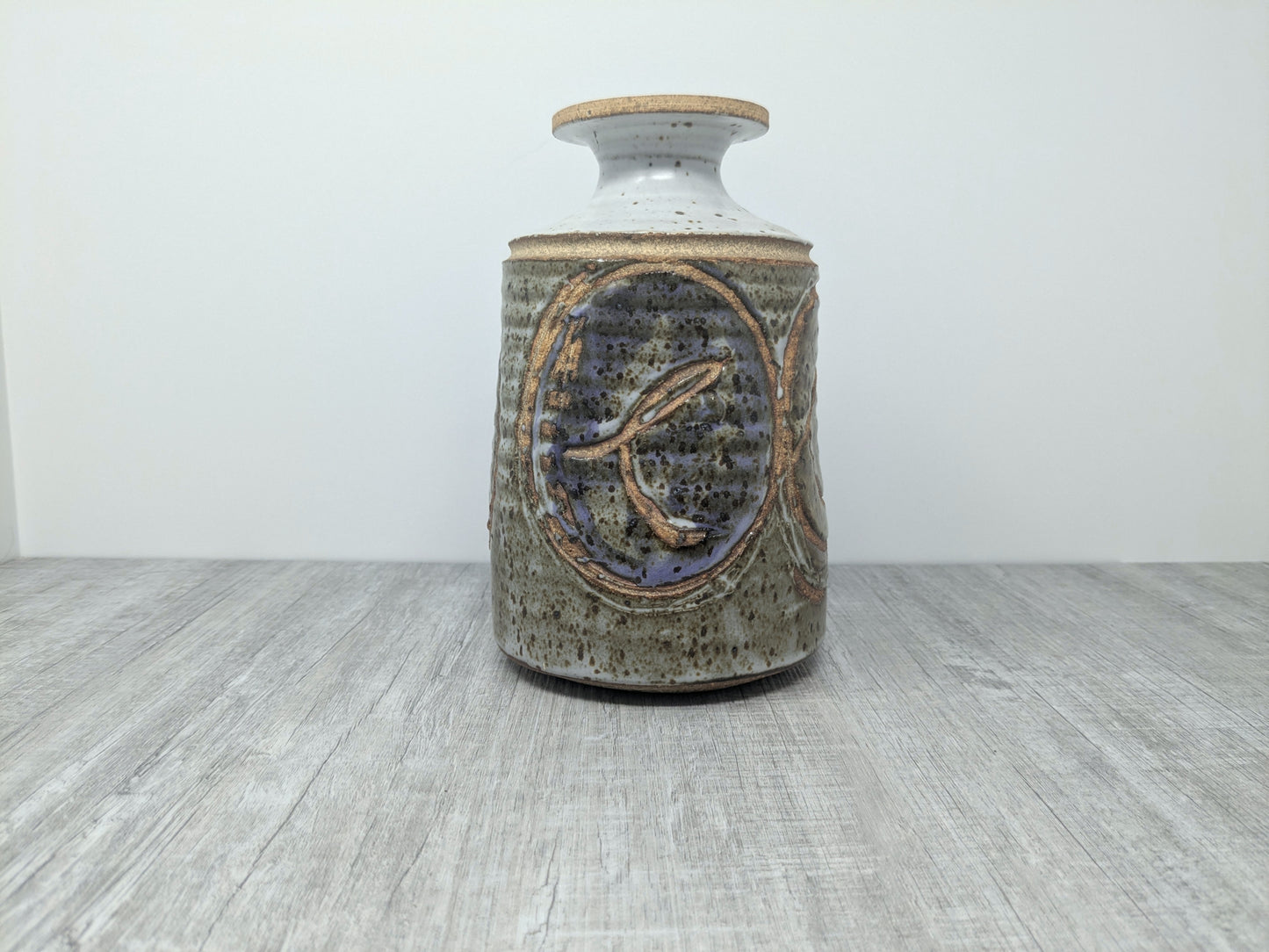 John Shaw Stoneware Vase | 1970 Mid Century Vase