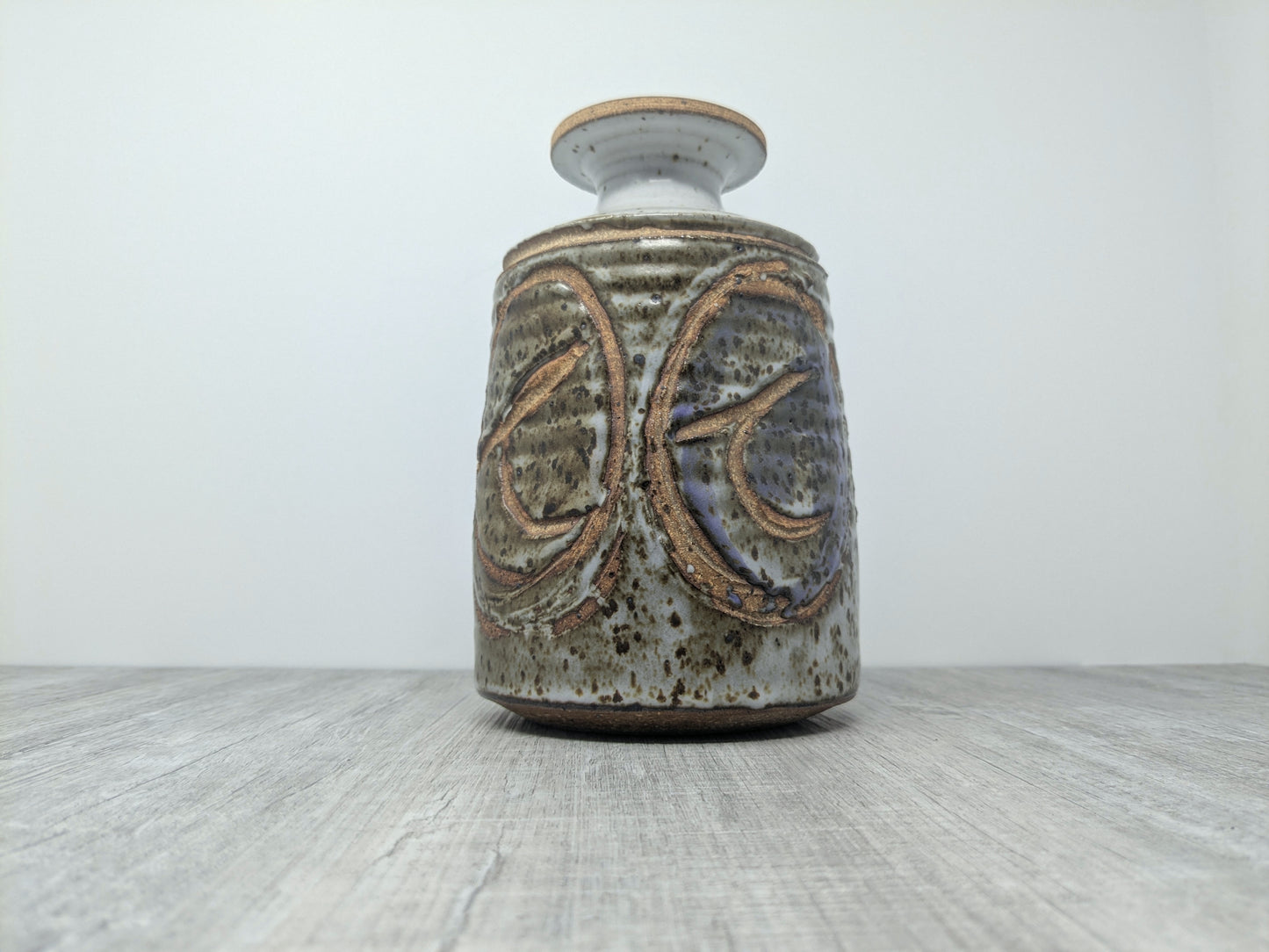 John Shaw Stoneware Vase | 1970 Mid Century Vase