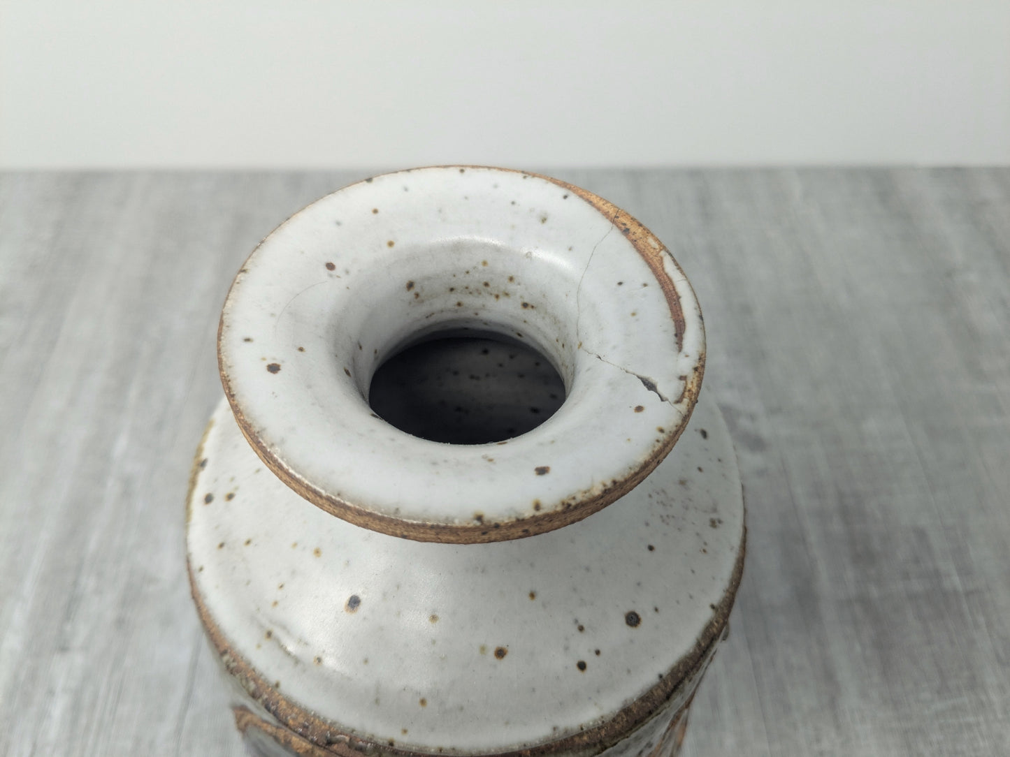 John Shaw Stoneware Vase | 1970 Mid Century Vase