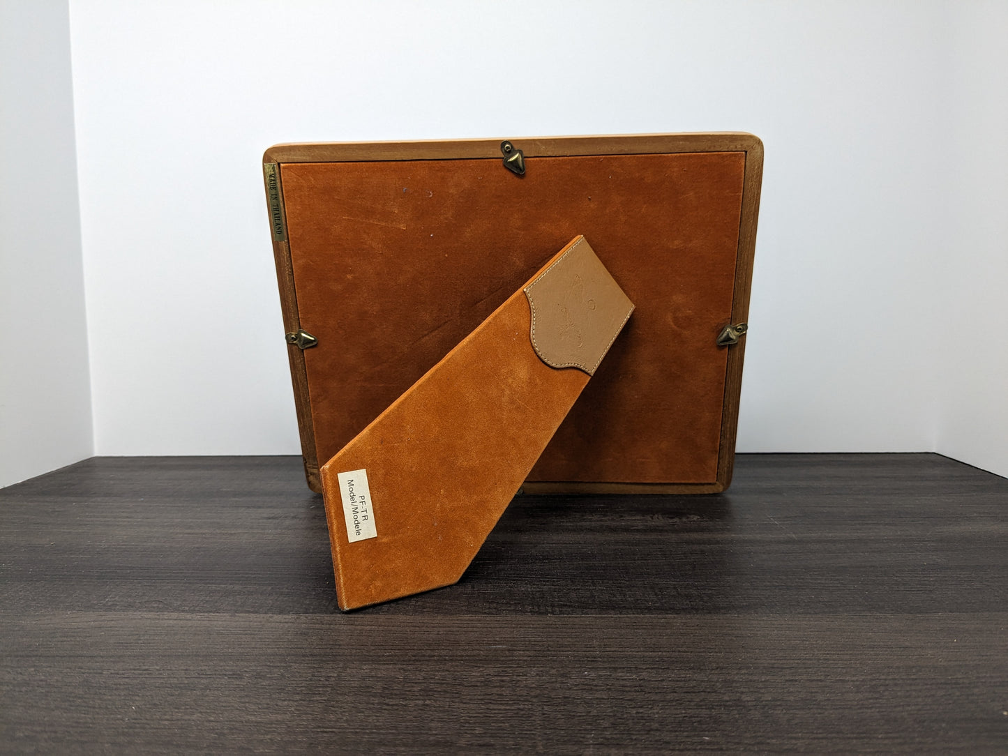 Mid Century Teak Picture Frame | Solid Teak Rectangular Frame | Vertical or Horizontal Display | Fits 8" X 10" Photo | Danish Modern Design