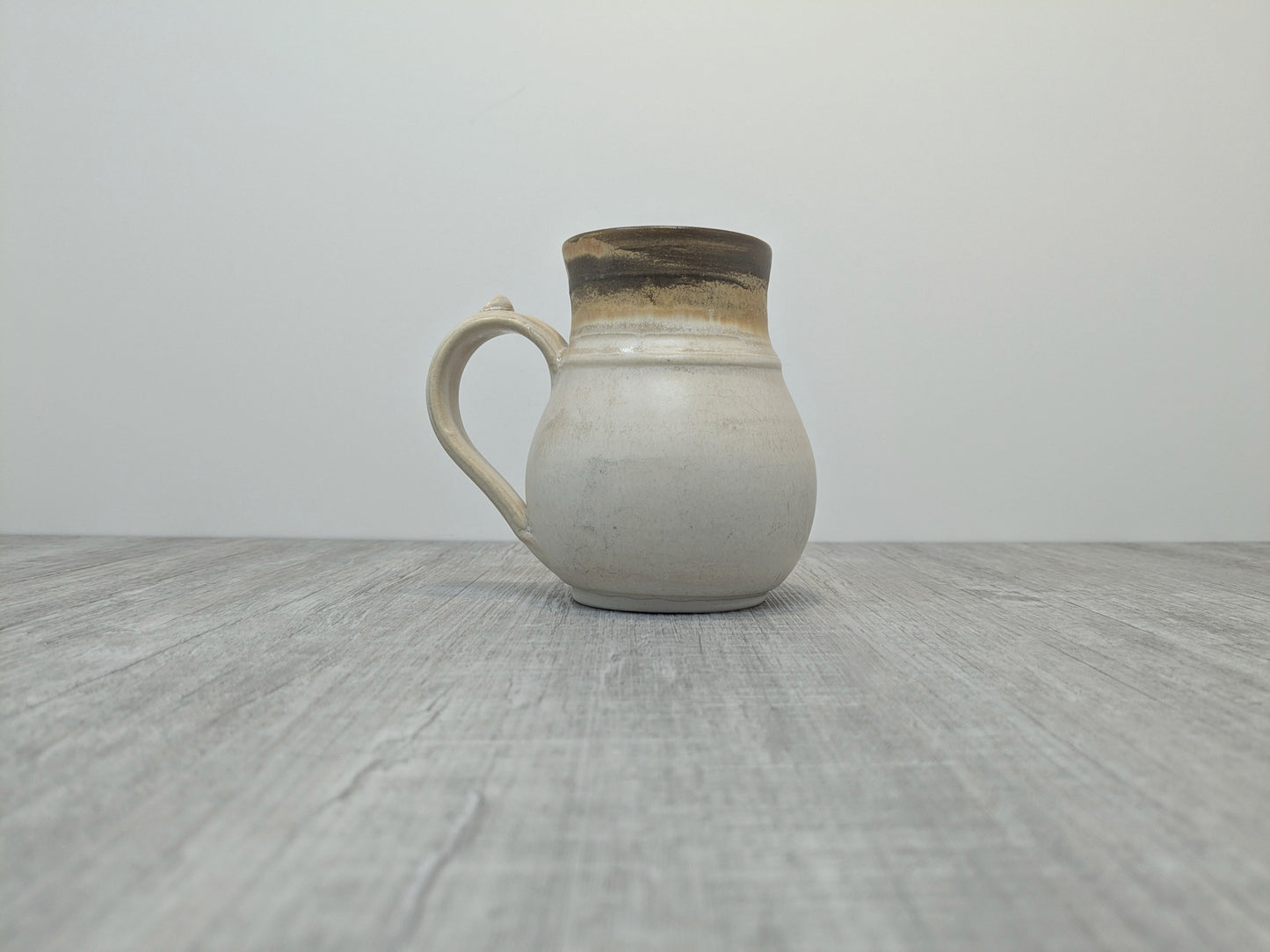 Larry Aguilar Ceramic Mug with Abstract Design | Natural Earthtone Colours