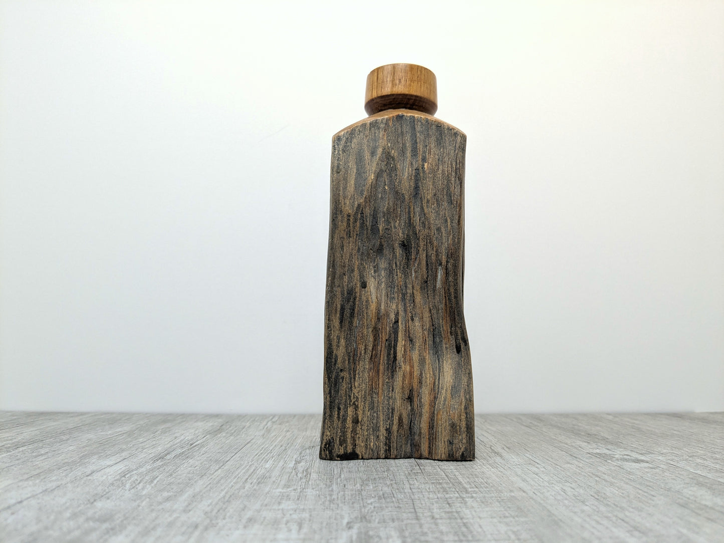 Hand Made Wood Bottle | Lathe Worked Bottle